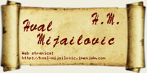 Hval Mijailović vizit kartica